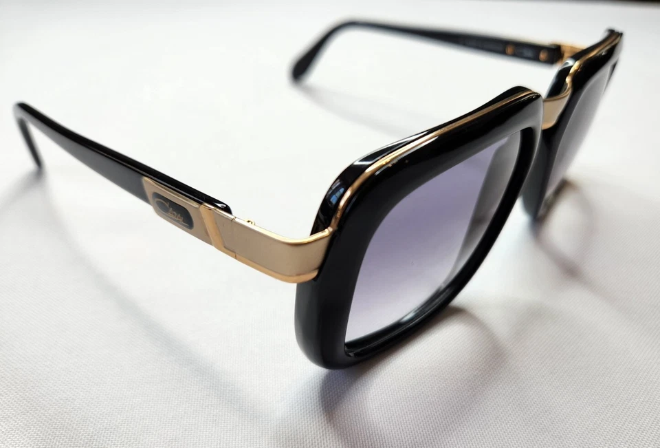 Cazal Legends 616 sunglasses — gunmetal black with gold accents