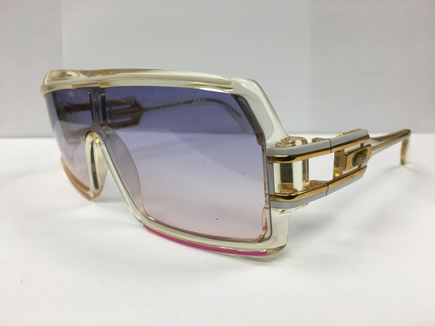 Cazal 858 vintage sunglasses — brown frame with gold detailing